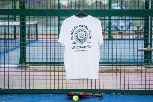 No Strings Fun Padel Tee (White)