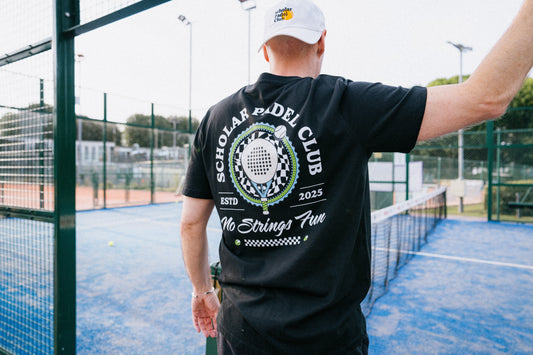 No Strings Fun Padel Tee (Black)