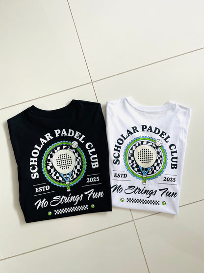 No Strings Fun Padel Tee (White)