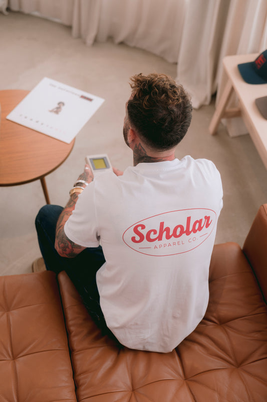 Scholar Workwear Tee - White