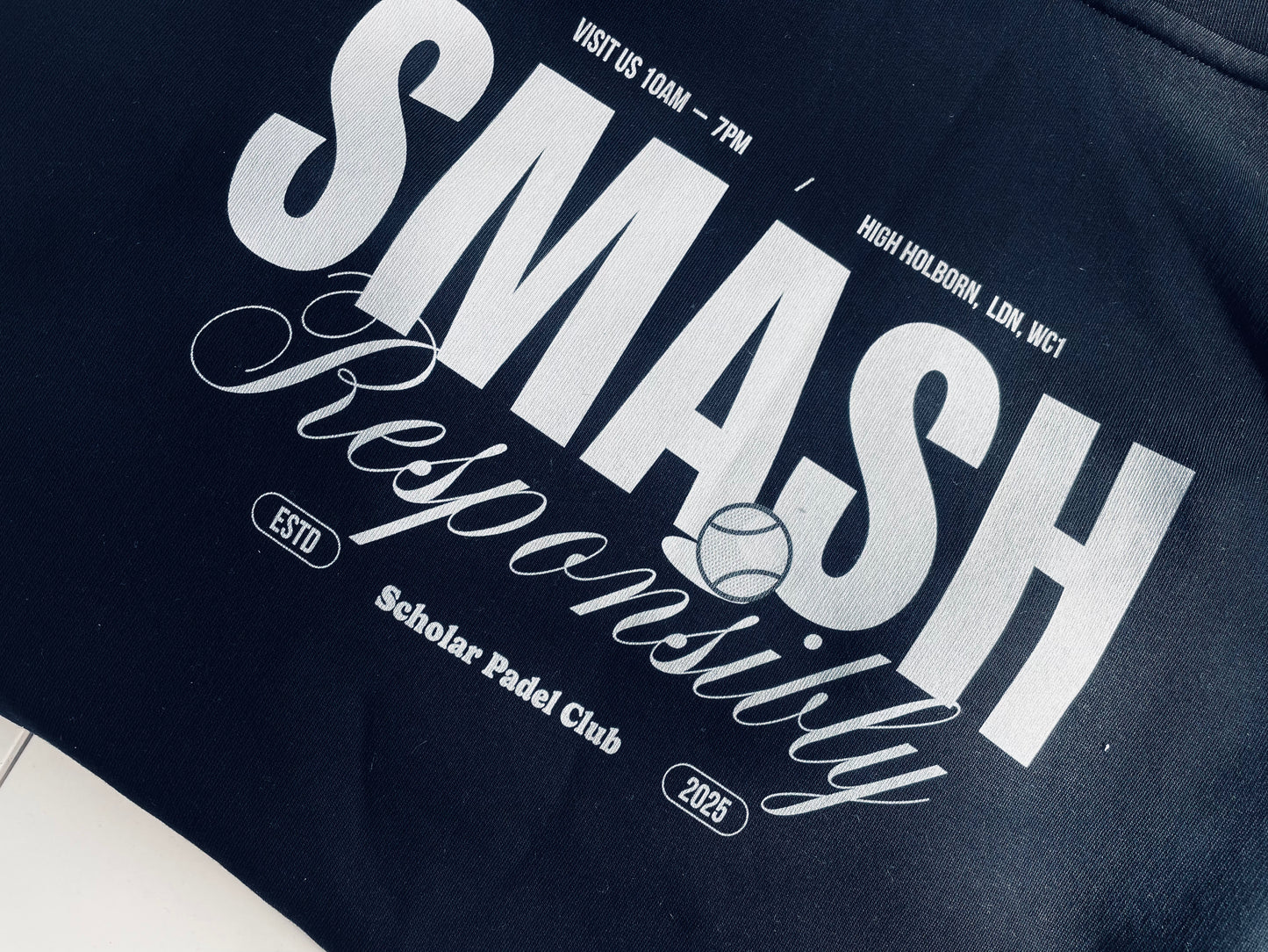 Smash Responsibly Padel Tee (Black)